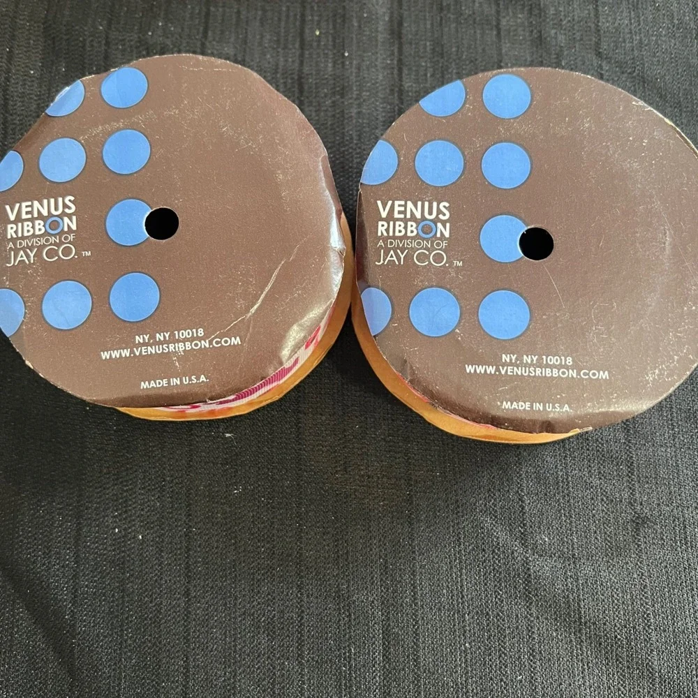 Lot of 10 Ribbon Spools The Ribbon Boutique Offray Venus Paisley Camo Dots Multi